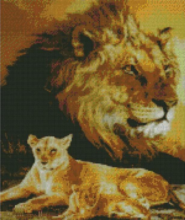 Алмазная вышивка «Дух льва»