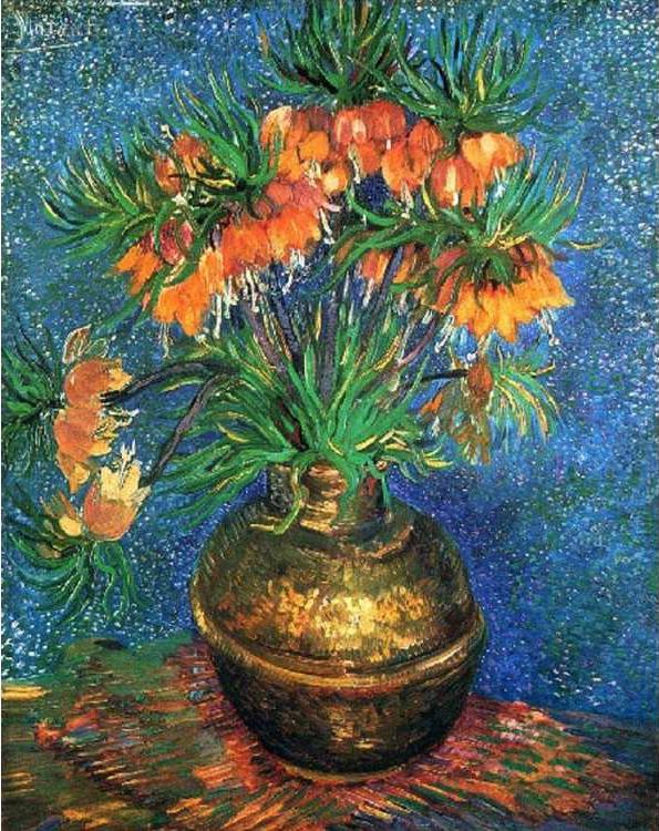 Картина по номерам «Рябчик в медной вазе» Ван Гога