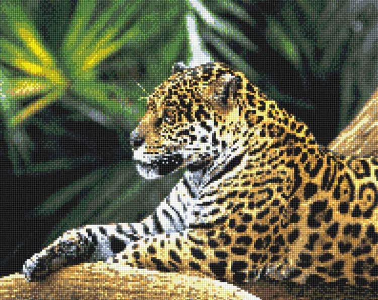 Алмазная вышивка «Леопард на отдыхе»