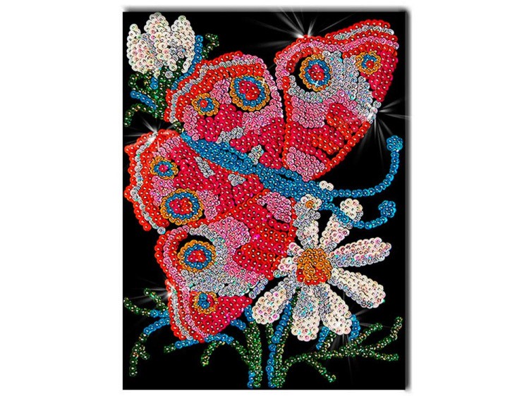 Мозаика из пайеток «Бабочка»