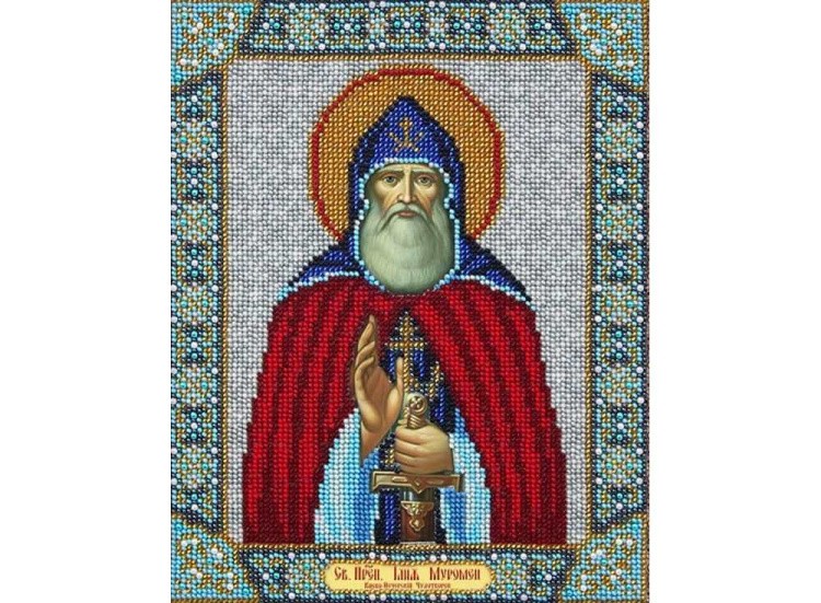 Набор вышивки бисером «Святой Илья Муромец»