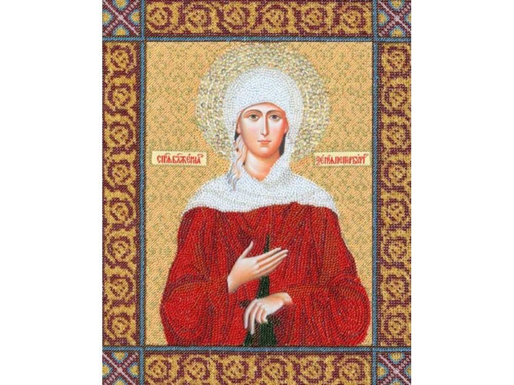 Набор вышивки бисером «Икона Святой Блаженной Ксении Петербургской»