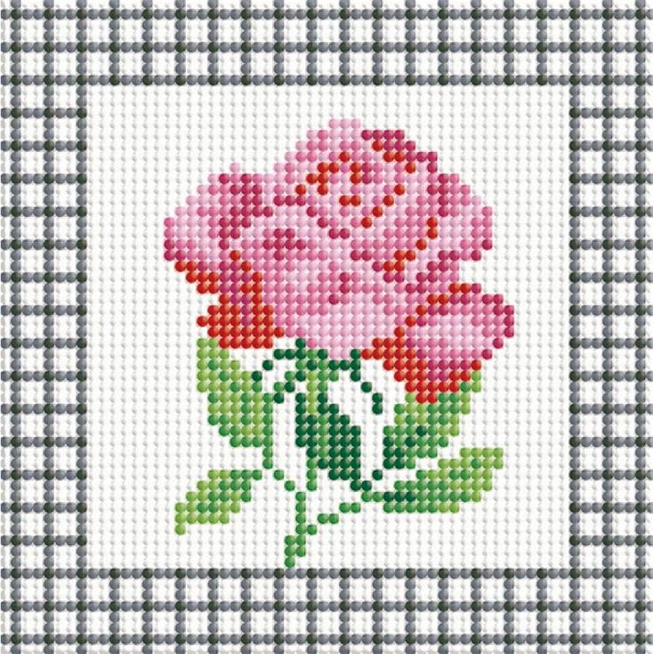 Алмазная вышивка «Розовая роза»