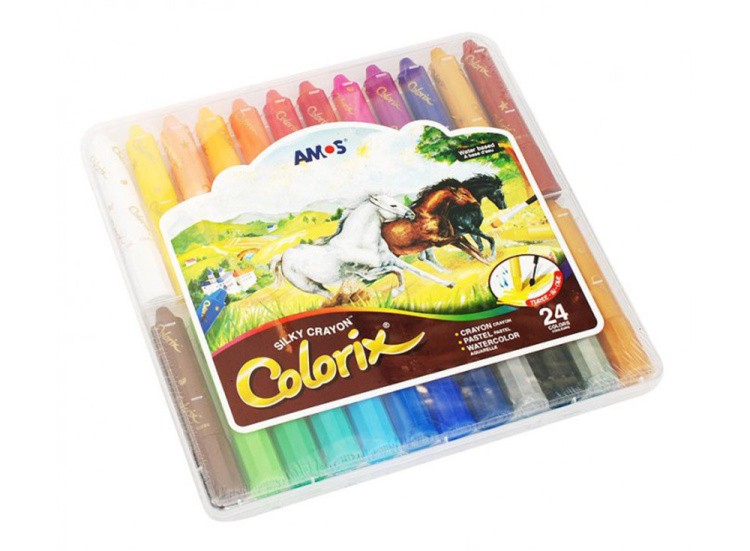 Цветные карандаши 3 в 1 (24 цвета)
