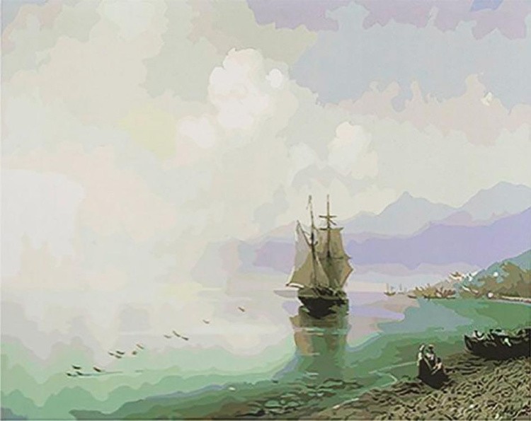 Картина по номерам «Штиль» Ивана Айвазовского