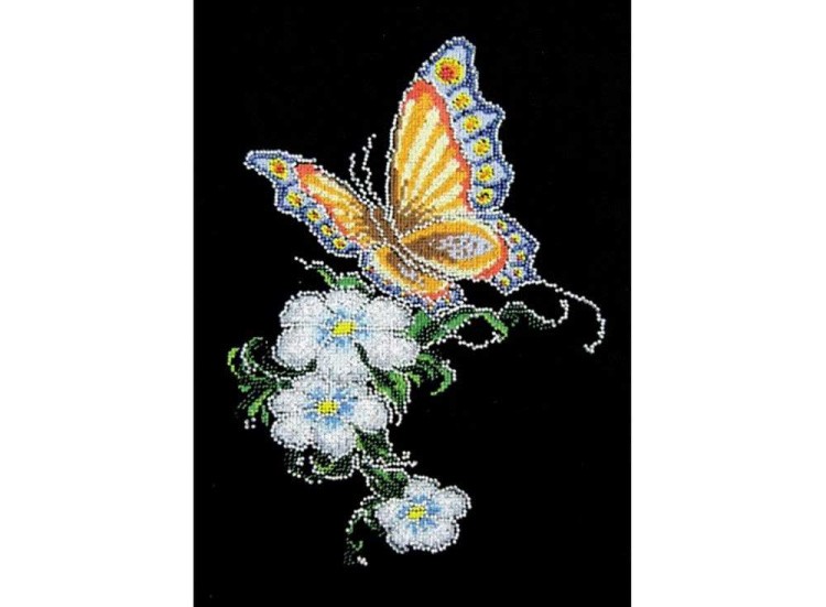 Набор для вышивания «Бабочка на цветке»