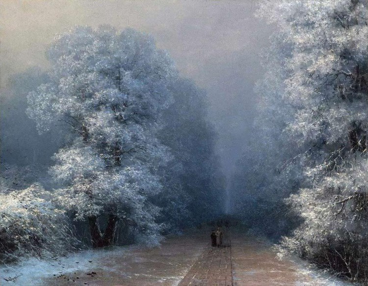 Картина по номерам «Зимний пейзаж» Ивана Айвазовского