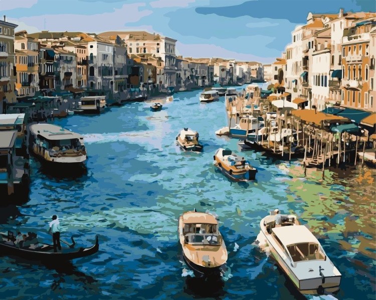 Картина по номерам «Венецианский канал»