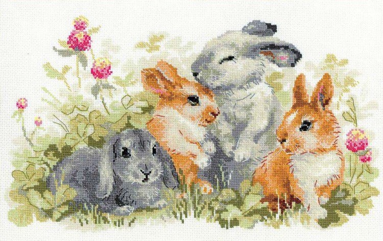 Набор для вышивания «Забавные крольчата»