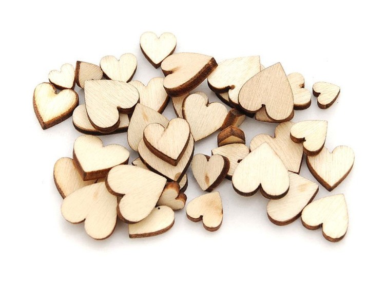 Деревянные чипборды «Сердечки мини»