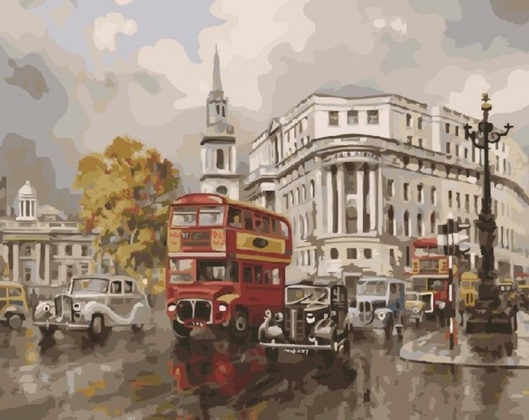 Картина по номерам «Старинный Лондон»