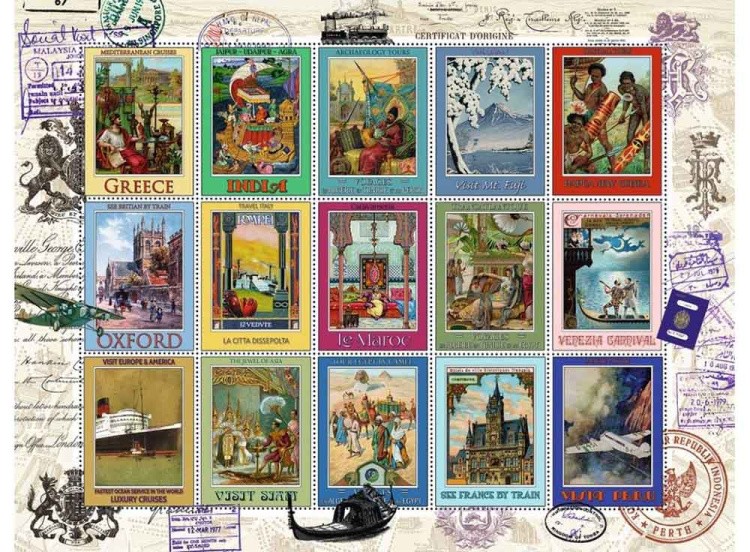 Пазлы «Коллекция марок»