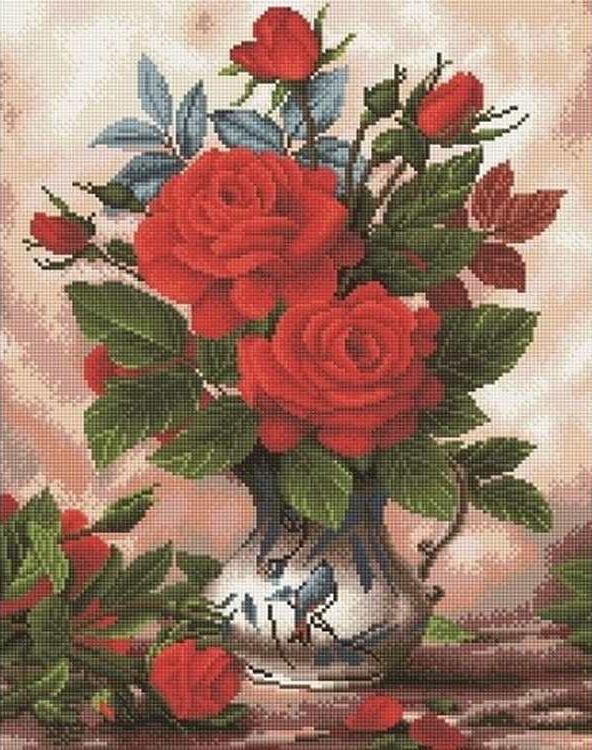 Алмазная вышивка «Прекрасные розы»