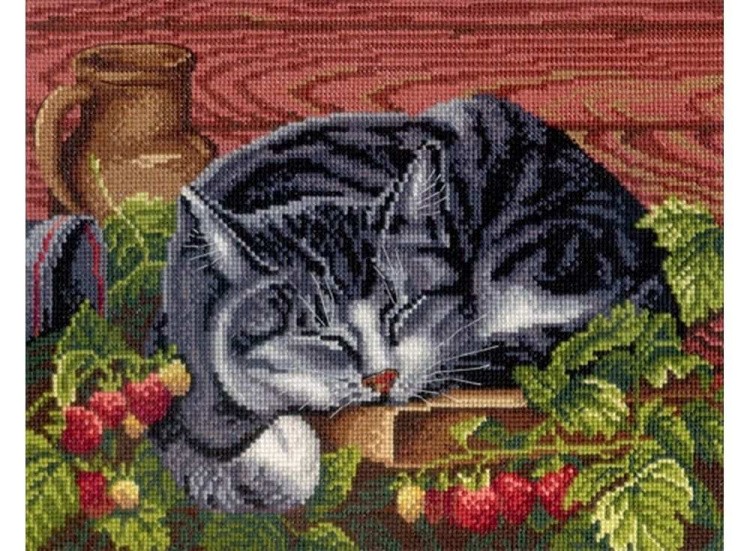 Набор для вышивания «Спящий кот»