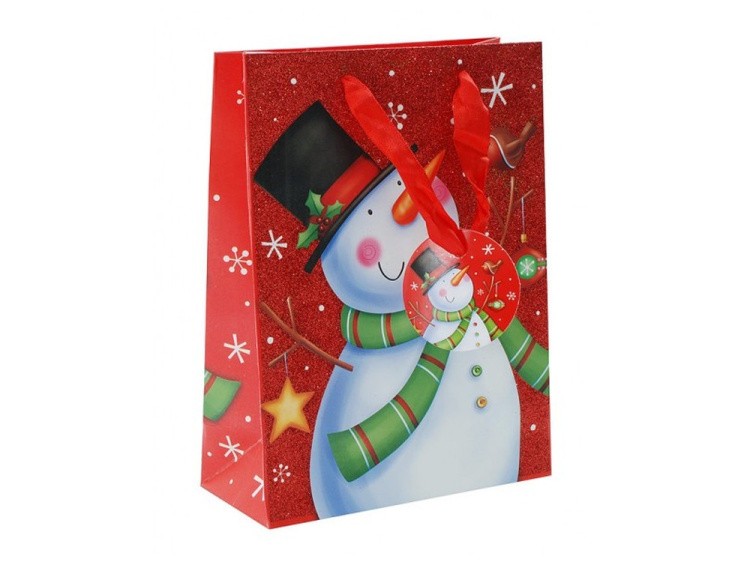 Подарочный пакет «Веселый снеговик»