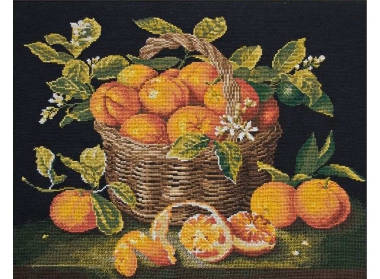 Набор для вышивания «Корзина мандаринов»