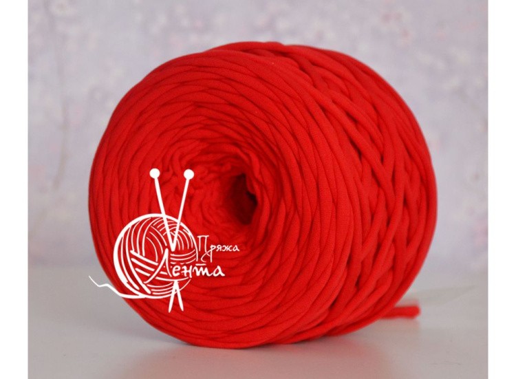 Пряжа Лента (красный) 330-380 г