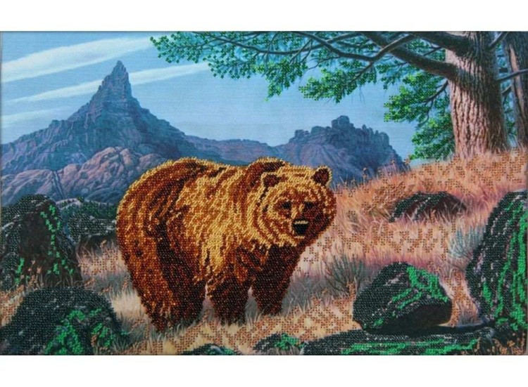 Набор вышивки бисером «Медведь»