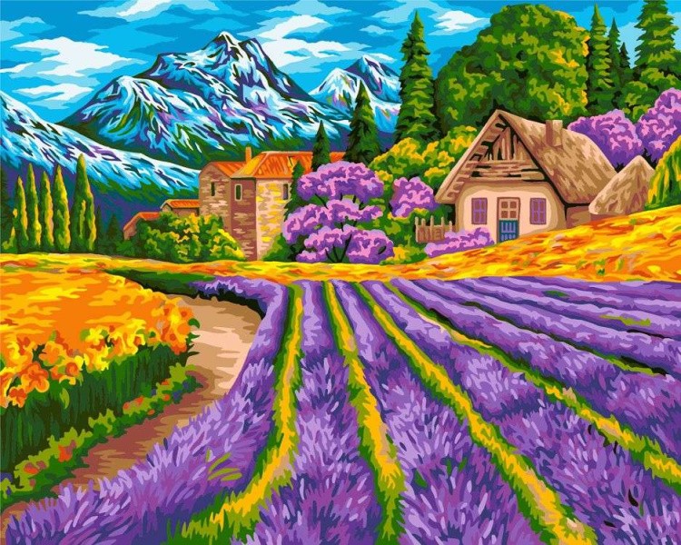 Картина по номерам «Альпийская деревня»