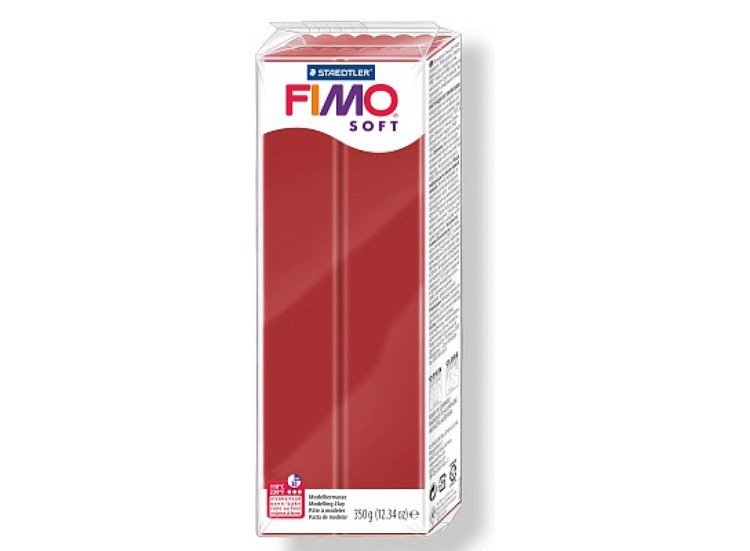FIMO Soft, цвет: 2P рождественский красный, 350 г
