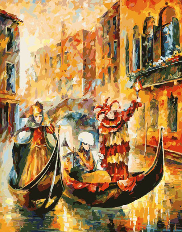 Картина по номерам «Венецианская гондола»