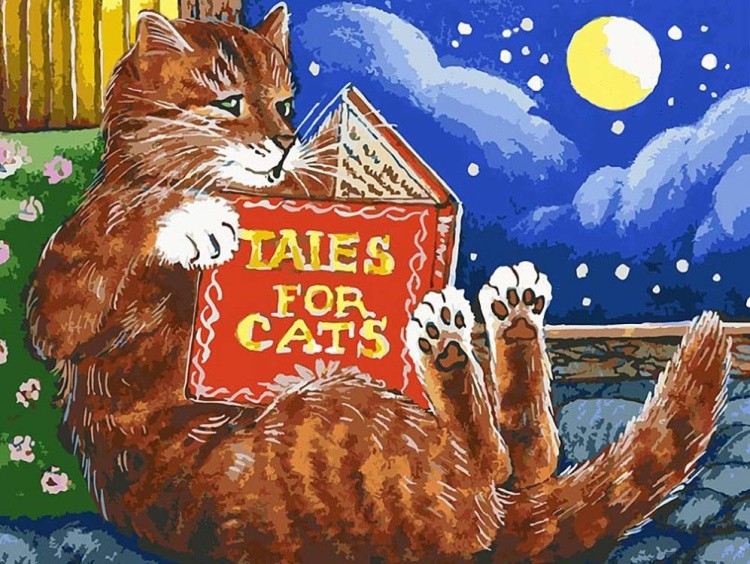 Картина по номерам «Сказки про котов»