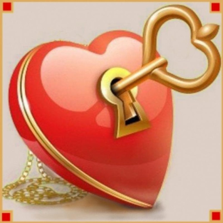 Алмазная вышивка «Ключ от сердца»