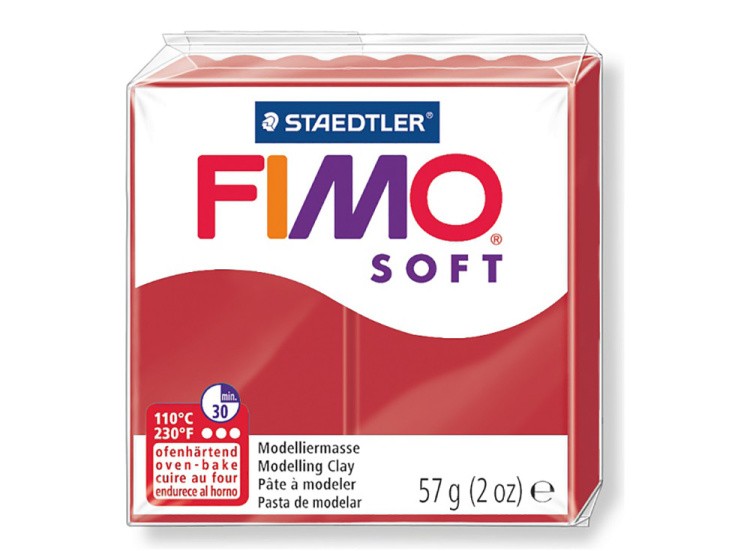 FIMO Soft, цвет: 2P рождественский красный, 57 г