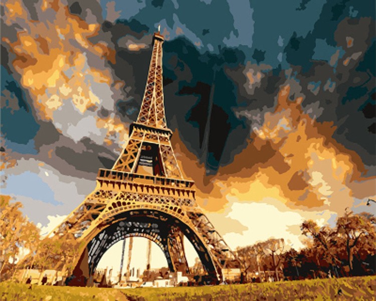 Картина по номерам «Парижские сумерки»