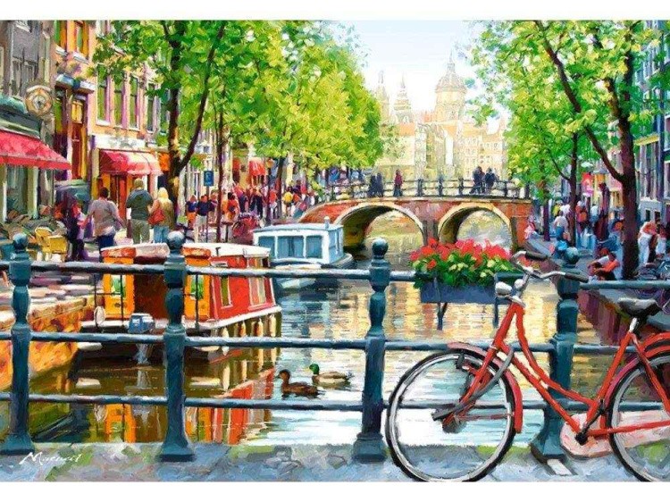 Пазлы «Пейзаж. Амстердам»