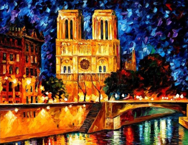 Картина по номерам «Собор Парижской Богоматери»