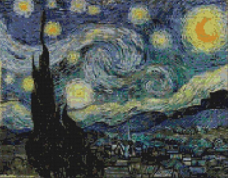 Алмазная вышивка «Звездная ночь» Ван Гога