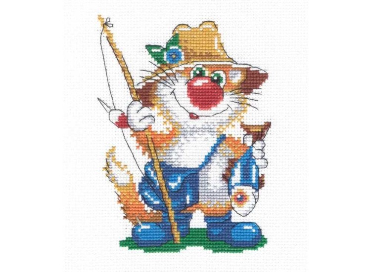 Набор для вышивания «Кот рыбак»
