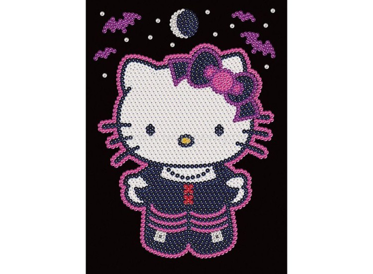 Мозаика из блесток «Hello Kitty готика»