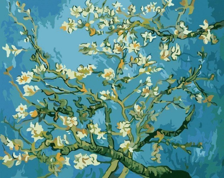 Картина по номерам «Цветы миндаля» Ван Гога