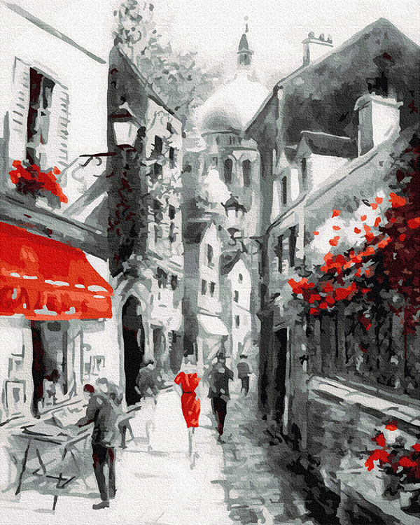 Картина по номерам «Улочка старого города»