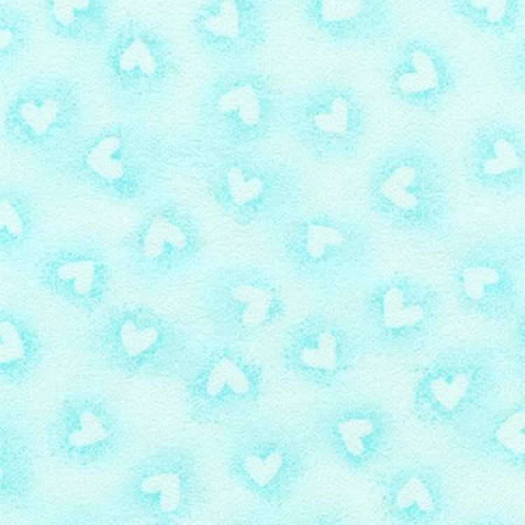 Ткань для пэчворка Baby Bunting Flannel, 146 г/м², 100% хлопок, 100х110 см, цвет: AQUA, Peppy