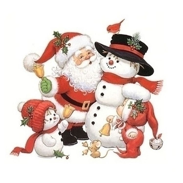 Папертоль «Дед Мороз и снеговик»