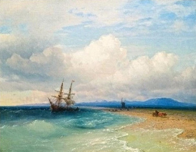 Картина по номерам «Вдоль Крымского берега» Ивана Айвазовского