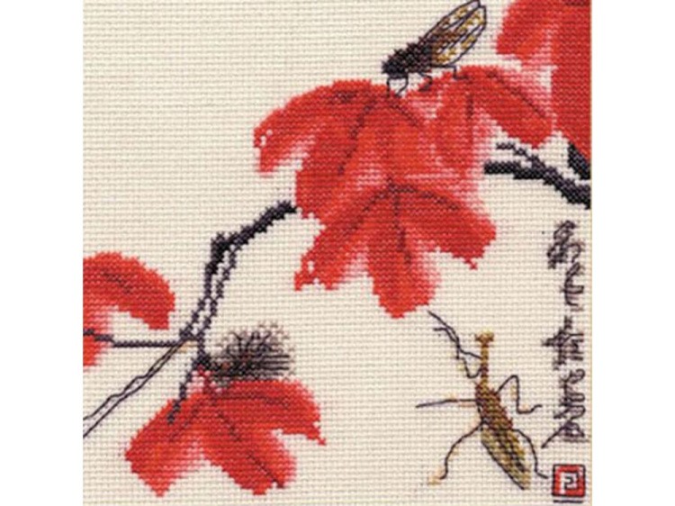 Набор для вышивания «Красные листья»