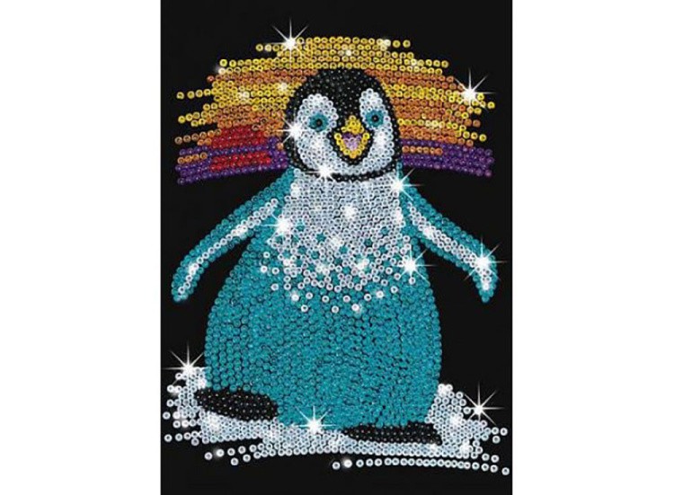 Мозаика из пайеток «Пингвин»