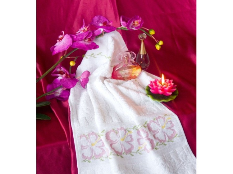 Набор для вышивания «Полотенце «Китайская роза» малое»