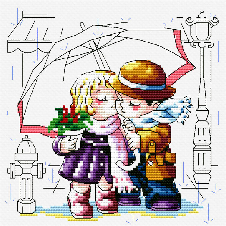 Набор для вышивания «Романтика под зонтиком»