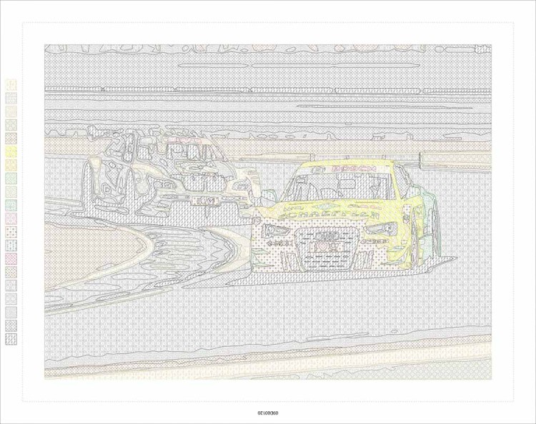 Картина по номерам «Гонки» — картинка 3