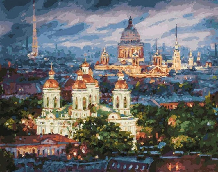 Картина по номерам «Все краски вечера. Санкт-Петербург»