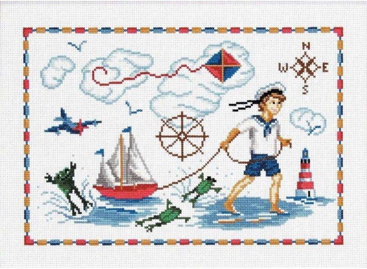 Набор для вышивания «Мальчик с корабликом»