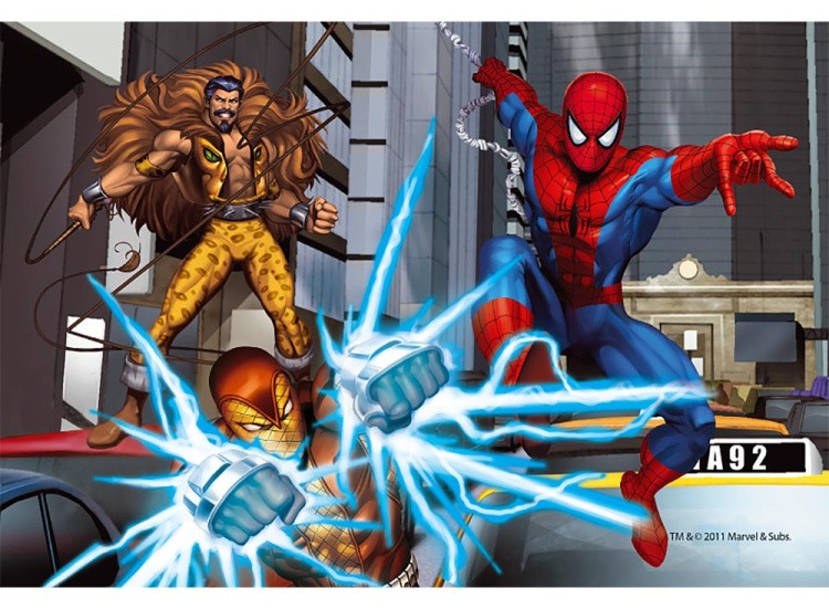 Пазл-мини «Человек-паук, Шокер и Крэйвен-охотник»