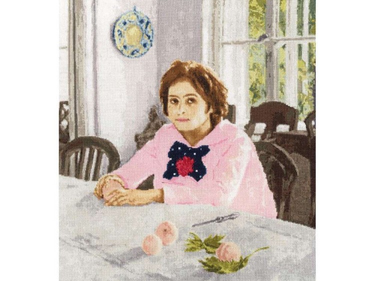 Набор для вышивания «Девочка с персиками»