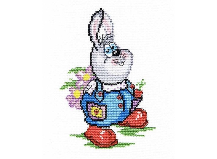 Набор для вышивания «Заяц с цветами»