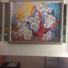Картина по номерам «Корзинка с ромашками» Антона Горцевича